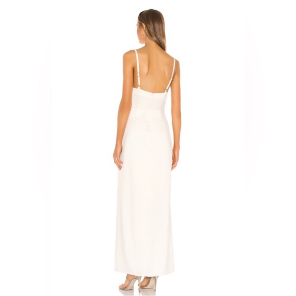 Revolve Reyna Maxi Dress in Pearl White - Picture 3 of 5
